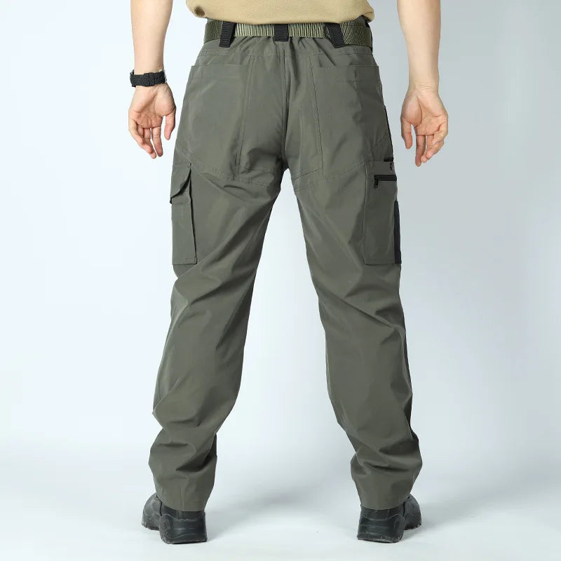 Men's Quick Dry Tactical Pants Water Resistant Outdoor Pants Lightweight Stretch Cargo Hiking Mountain Fishing Camping Pants