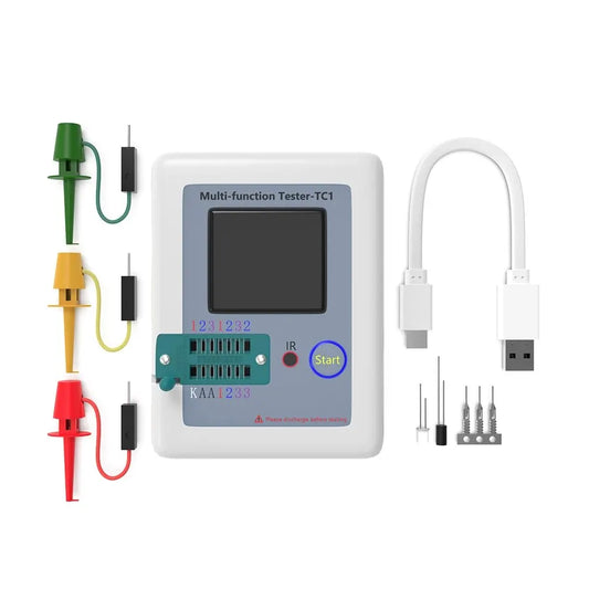 LCR TC1 1.8-inch TFT LCD Display Multimeter Transistor Tester Diode Triode Capacitor Resistor Test Meter