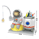 KNEW BUILT DIY Capybara Pen Holder Micro Mini Building Block Toy-Perfect for Students,Easy Assemble,Ideal Holiday Gift for Kids