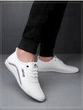 2024 New Casual Shoes for Men Fashion Lightweight Men Walking Shoes Comfortable Slip-on Loafers Outdoor All-Match Men Flat Shoes