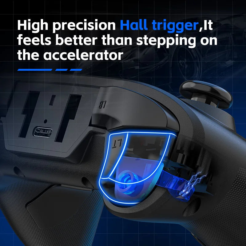 G6 wireless mobile game controller with Hall trigger and Hall joystick supporting Switch/PC/Android/iOS
