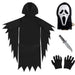 traje máscara cuchillo