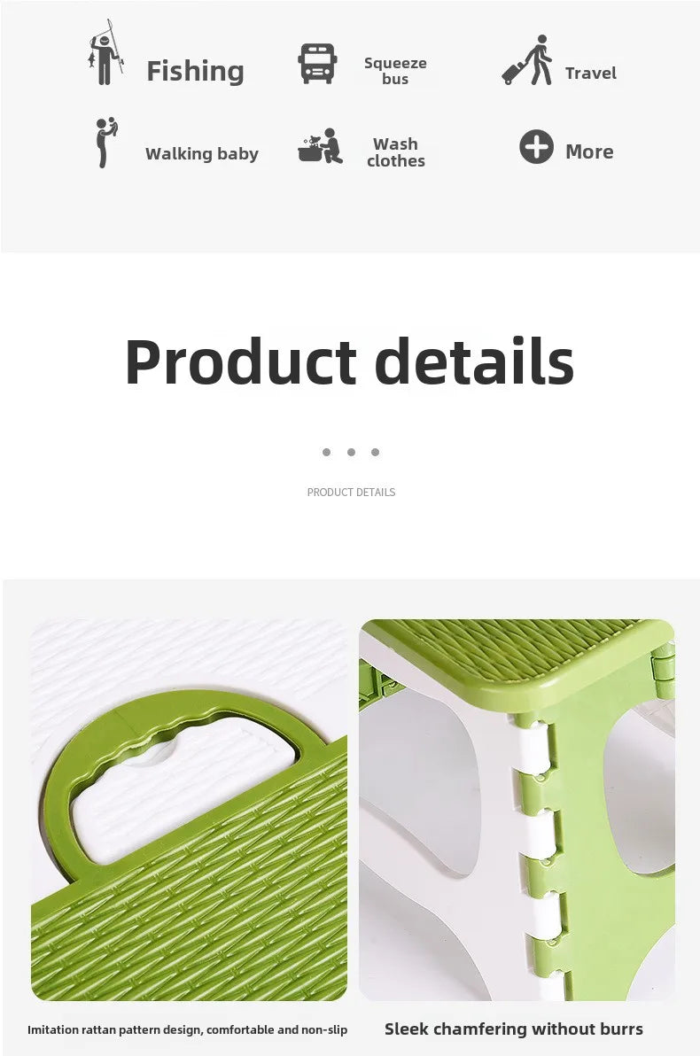 Amazing Folding Portable Lightweight Step Stool  Chairs Bathroom Kitchen Garden Folding Chair Plastic Outdoor Stool