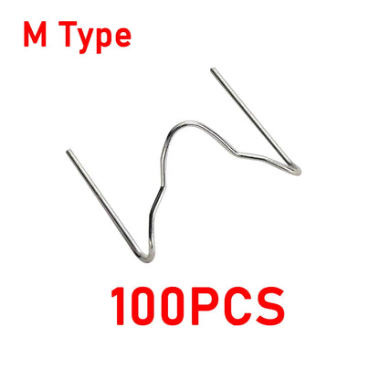 Plastic Welding Staples 1000/500/200/100Pcs 4 Types 0.8mm Welding Nails Plastic Welder Repair Nails Kit