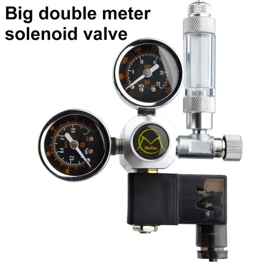 DIY Aquarium CO2 Regulator Magnetic Solenoid Kit Check Valve Fish Tank Accessories CO2 Control System Reactor Generator Set