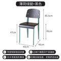American Retro Dining Chair. Dopamine Chair Solid Wood Vitra Chair. Household Light Luxury High-end Backrest Chair