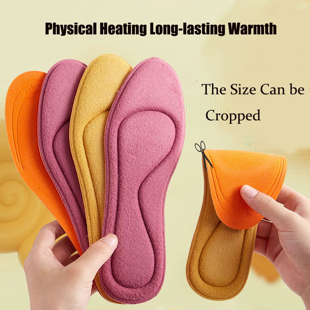 Plantillas autocalentables para niños, masaje de pies, térmicas y gruesas, con espuma viscoelástica, cálidas y deportivas para invierno.