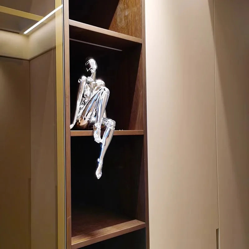 Mechanical Goddess Ornament - High-Tech Technological Decoration for Living Room, Entryway, TV Stand, Wine Cabinet, Office Desktop