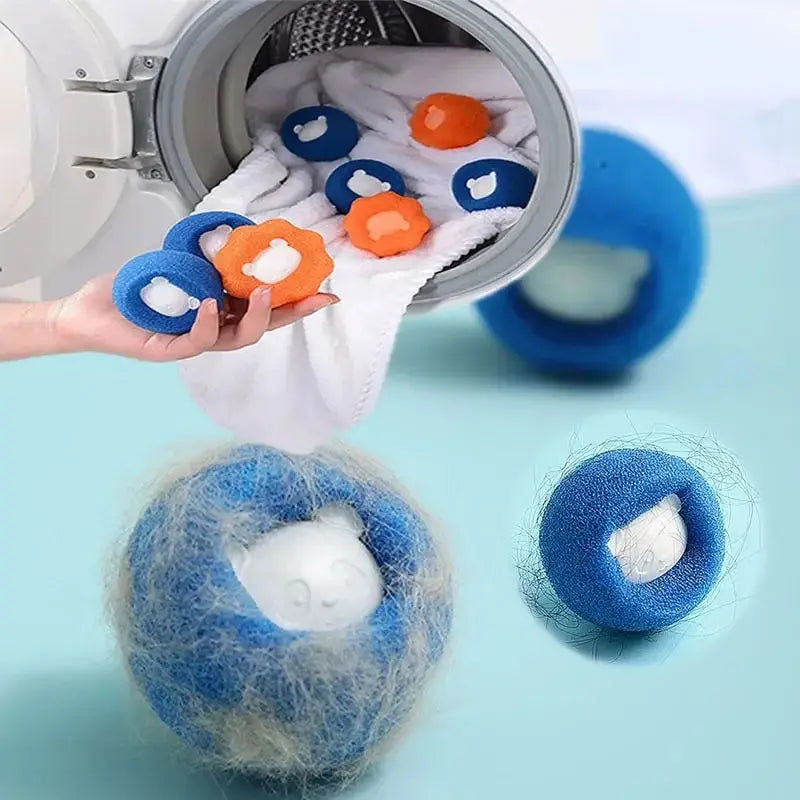 Removedor de pelo para mascotas, bola reutilizable, filtro para lavadora, pegatina de lana, removedor de pelo de gato, atrapapelusas de pelo de mascota para el hogar