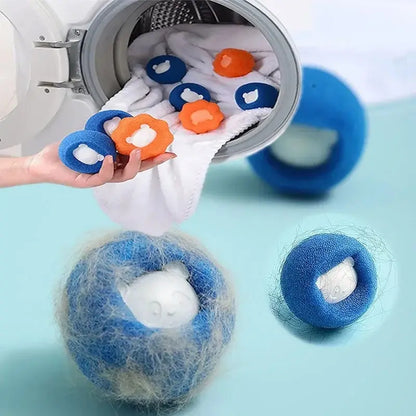 Quitapelos de mascotas, bola reutilizable, filtro para lavadora, adhesivo de lana, quitapelos de gato, atrapapelusas para mascotas, hogar 