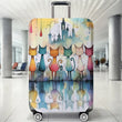 Luggage Protective Cover With Cartoon Print