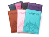 Global Flight Printed Passport Holder Leather Passport Covers Lightweight Airplane Passport Case Id Holder Plane Ticket Holder