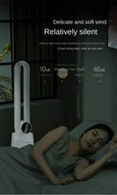Household Bladeless Fan Wind Air Conditioner Cooling Fan Vertical Shaking Head Electric Fans Standing Fan with Remote Control