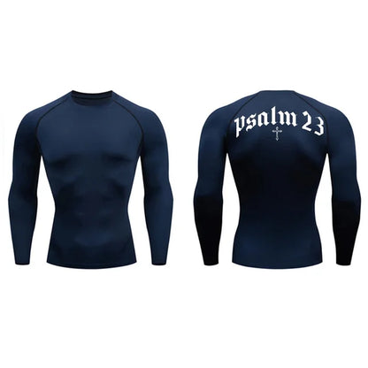 T-shirt de secagem rápida com estampa cruzada, top esportivo masculino, treino de ginástica, camisa de compressão fitness, manga curta, S a 3XL, 2022, 23