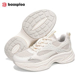 Baasploa Women Running Shoes 35-42 Fashion Lightweight Mesh Breathable Sport Shoes Comfort Soft Female Outdoor Casual Sneakers