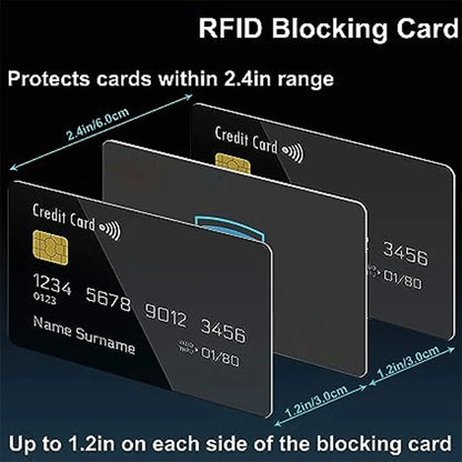 RFID Blocking Card NFC Signal Blocking Security Debit Credit Card Passport Protector Blocker Set Smart Key Tag Token