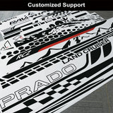 2pcs Car Long Side Stripes Stickers DIY Auto Vinyl Film Decals For FIAT Punto DIY Automobiles Decoration Car Tuning Accessories