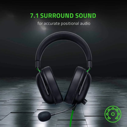 Auriculares con cable para eSports Razer BlackShark V2 X: cancelación de ruido pasiva avanzada, sonido envolvente 7.1 y micrófono cardioide hiperclaro.
