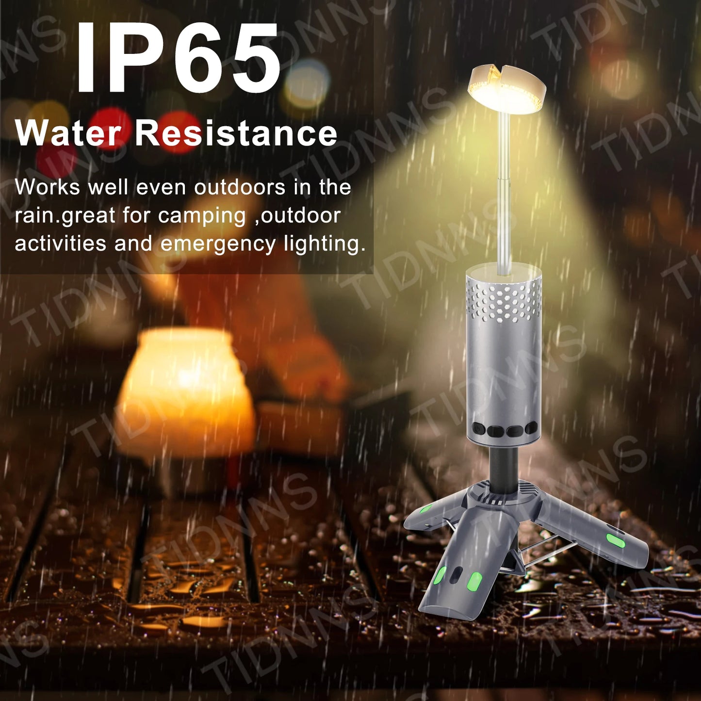 10000mAh Luz de acampamento USB recarregável LED lâmpada de emergência lanternas portáteis ao ar livre com lanterna magnética para barracas de churrasco