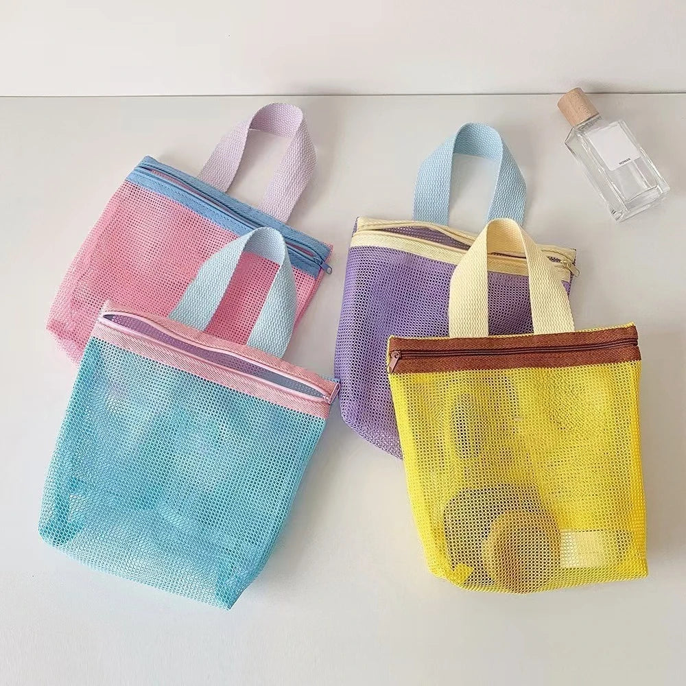 Soft Color Makeup Bag with Drain Holes Large Shower Organizer Travel Essentials