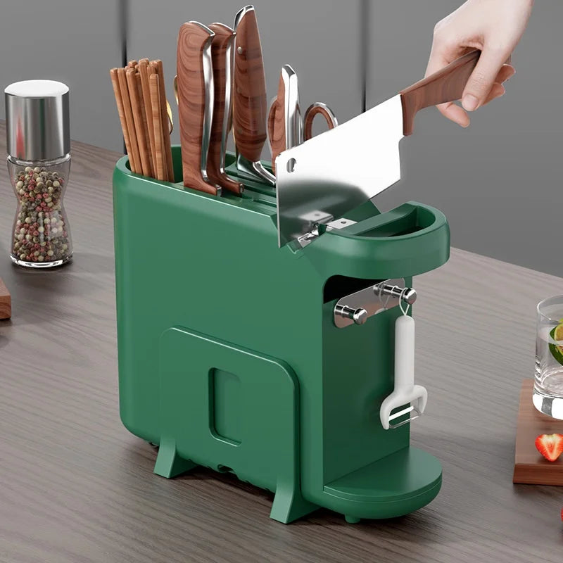 Multifunction Knife Holder Cutting Board Stand Knife Stand Household Holder Knife Desktop Stand Kitchen Tool Utensil Organizer