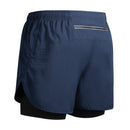 2025 New Men's Running Shorts Fitness Quick-drying Double Layer Shorts Men Workout Training sweatpants Bodybuilding Short Pants