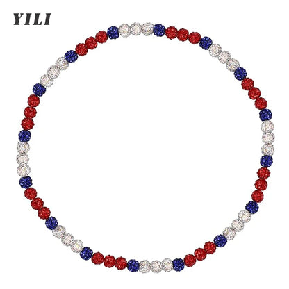 Colar de beisebol para homens bling colar de beisebol strass bola frisado colar jogadores de beisebol amantes inspirados jóias