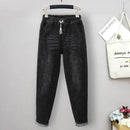 XL-6XL Plus Size jeans for Women Mom Jeans Woman Elastic High Waist Blue BaggyJeans Denim Ripped Jeans Female Harem Pants