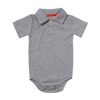 Peleles de verano para bebé niño y niña, con cuello vuelto, ropa de algodón para recién nacidos de 0 a 2 años, conjuntos para bebés