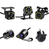 Câmera de ré automotiva à prova d'água 12V Amplo ângulo Visão noturna Estacionamento reverso CCD LED Monitor de ré universal