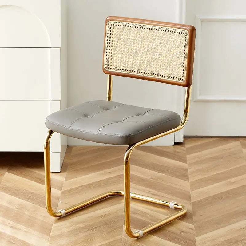 Mid-Century Modern Dining Chairs with Metal Frame, Multiple Styles Leisure chair for Kitchen, Living Room, Office , Muebles