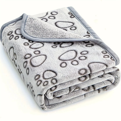Ultra Soft Fluffy High Quality Pet Blanket Cute Cartoon Pattern Pet Mat Warm and Comfortable Blanket for Cat Dogs Cat Bath Towel