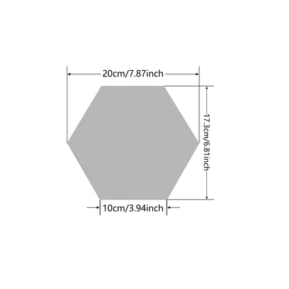 5-20pcs Hexagon Mirror Wall Tiles, Self-Adhesive Peel & Stick Decor for Living Room TV Background, Bedroom, Bathroom