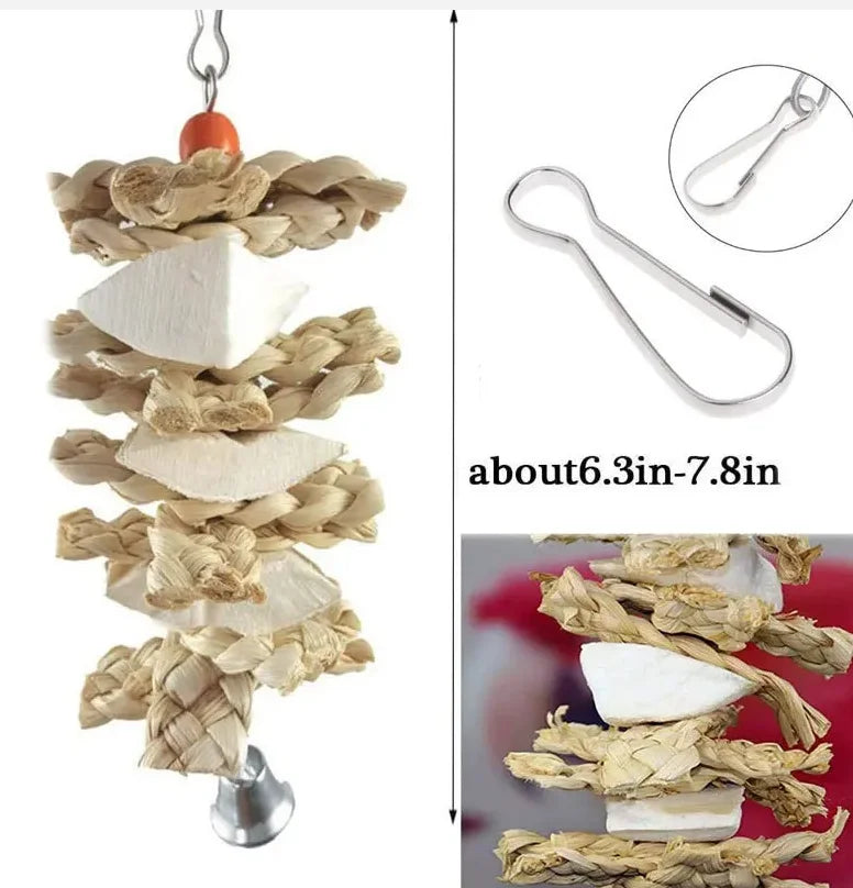 Parrot Toy Set, Bird Supplies, Bird Supplies, Ferrules, Bird Toy Combination Set