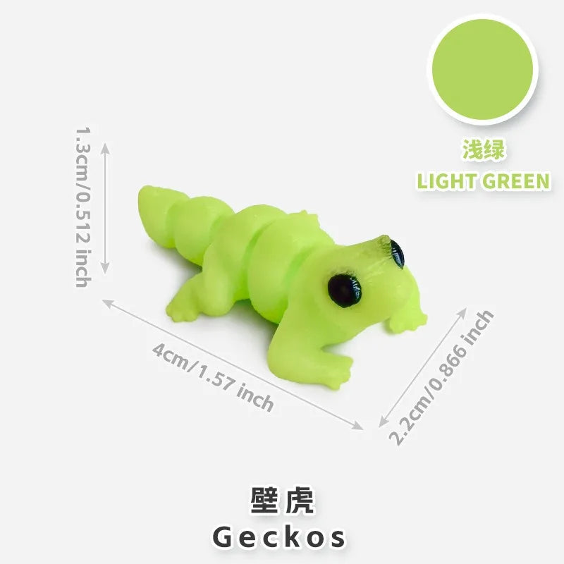 10/50pcs 3D Printed Simulation Toys Mini Animal Model Home Ornament  Cartoon Figure Birthday Gift Sets Decompression Kid Toy