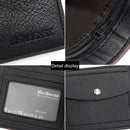 Slim Men Wallets New Short Zipper Card Holder Photo Holder Male Purse Simple Coin Pocket High Quality PU Leather Men's Wallet
