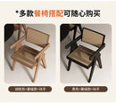 Rattan Nordic Relaxing Design Chair Accent Solid Wood Dining Modern Computer Office Aesthetic Relax Armrest Garden Furniture