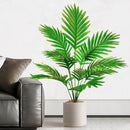 52-125cm/49.2in  Artificial Palm Tree Tropical Fake Plant Green Plastic Palm Leaf Branches Suitable for Home Garden Decoration