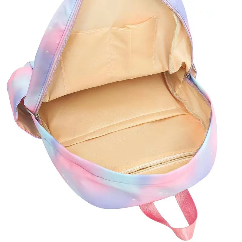 Mochila colorida de Disney Lilo Stitch, juego de 3 piezas para mujer, mochilas escolares informales con bolsa de almuerzo, mochila para niña, niño, estudiante y adolescente.