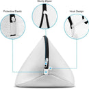 Saco de lavanderia de malha para máquina de lavar, Saco de sapatos com zíperes, Travel Shoe Storage Bags, Roupas de proteção