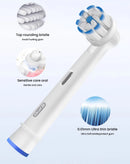 Cepillo de dientes eléctrico Oral B Pro4000 3D Action Clean, 4 modos, sensor de presión visible, dientes más blancos, recargable para adultos.