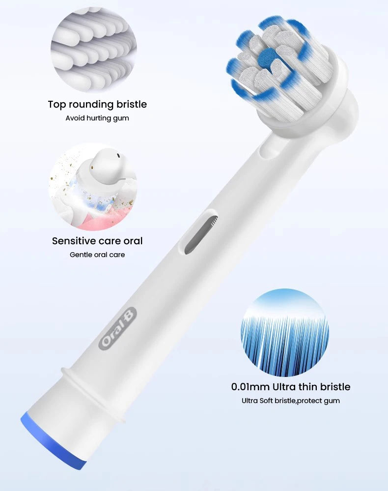Cepillo de dientes eléctrico Oral B Pro4000 3D Action Clean, 4 modos, sensor de presión visible, dientes más blancos, recargable para adultos.