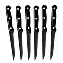 30pcs Black Dinnerware Set Stainless Steel Steak Knife Fork Coffee Spoon Teaspoon Flatware Dishwasher Safe Kitchen Tableware Set