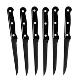 30pcs Black Dinnerware Set Stainless Steel Steak Knife Fork Coffee Spoon Teaspoon Flatware Dishwasher Safe Kitchen Tableware Set