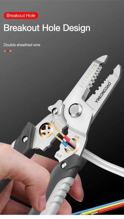 Wire Stripper Decrustation Pliers Multi Tool Ire Stripper Electric Cable Stripper Cutter Multifunctional Wire Repair Tool Pliers