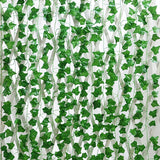 2/4/8/10M Artificial Ivy Leaves Garland Hanging Vines Fake Plants Outdoor Greenery Wall Decor Festival Garden Home Party Decor