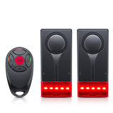 Extractme 108dB Anti-Theft Alarm Wireless Vibration Alarm with Remote Control Door and Window Alarm Car Alarm Security System