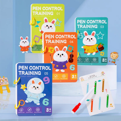 Magical Tracing Workbook Children Montessori Drawing Book Education Reusable Magic Practice Copybook Pen Control Training Book