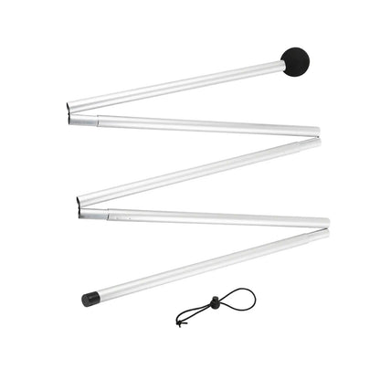 Camping Tent Rods Lightweight Tarp Pole Adjustable Shelter Awning Support Pole Foldable Beach Tents Replacement Poles Rain Rod
