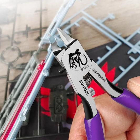 Alicates de 4,7 pulgadas para modelismo Gundam ultrafinos de un solo filo, herramientas para principiantes para reparar y arreglar modelos de plástico.